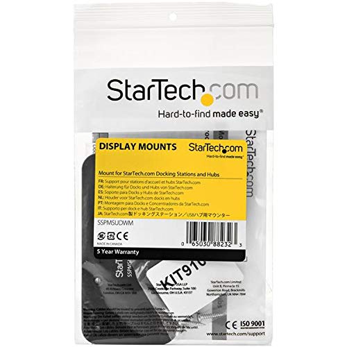 StarTech.com StarTech.com Docking Station Mount for Compatible Docks and Hubs Wall or Under Desk Steel Mount TAA Certified - View 4 of 5