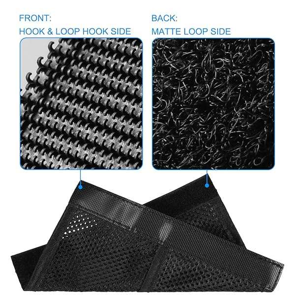TXEsign Pack of 3 Hook and Loop Mesh Pockets for DSLR Camera Backpack - Secure Your Gear with Organizers - View 6 of 8
