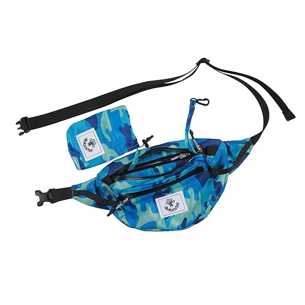 4Monster 4Monster Water-Resistant Hiking Waist Pack: Lightweight Fanny Pack for Outdoor Adventures, Running, and Travel (Navy Blue, 2L)