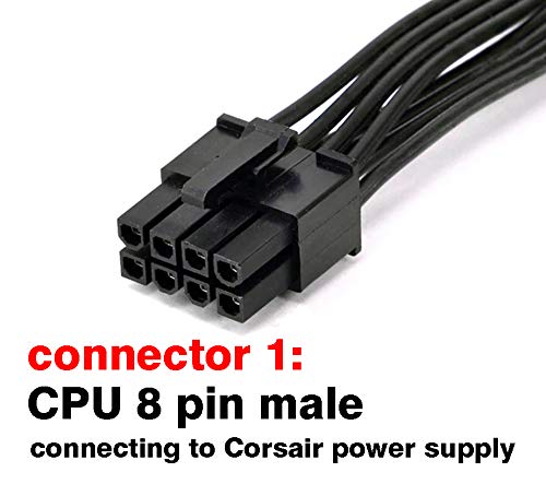 TeamProfitcom CPU 8 Pin Male to 8 Pin EPS12V Power Adapter Cable for Corsair Modular Power Supply 32 Inches TeamProfitcom - View 2 of 5