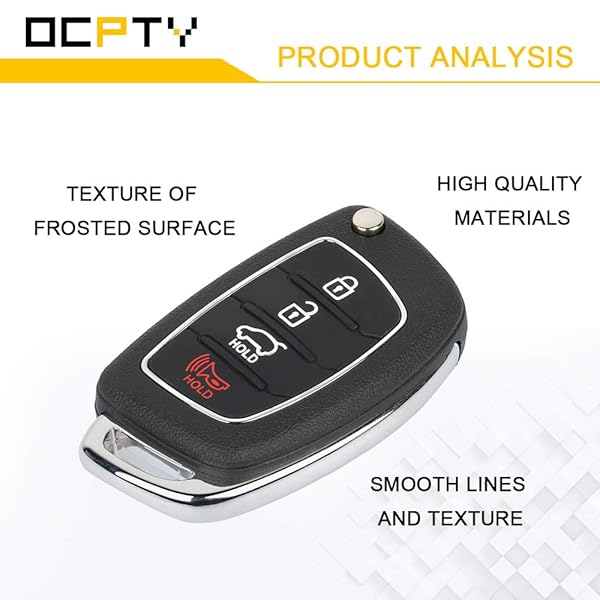 OCPTY OCPTY Keyless Entry Remote Control Key Fob Replacement for 2015-2017 Hyundai Sonata ADP12513601S - View 4 of 7