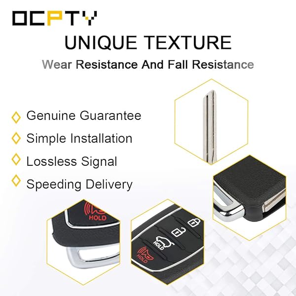OCPTY OCPTY Keyless Entry Remote Control Key Fob Replacement for 2015-2017 Hyundai Sonata ADP12513601S - View 5 of 7