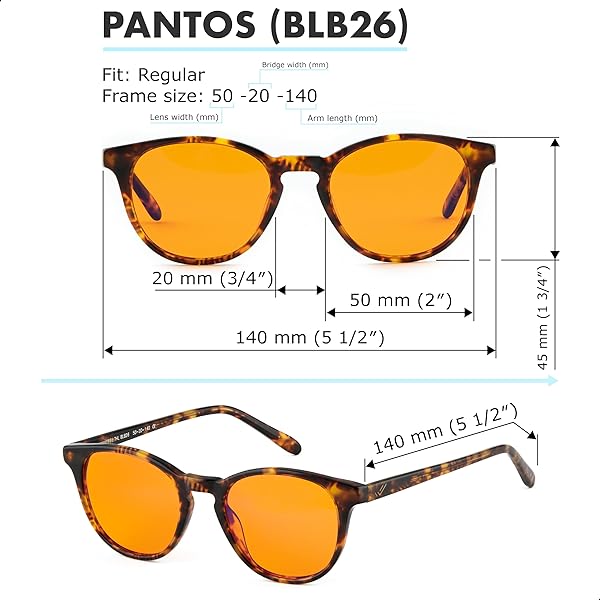 THL SLEEP Orange Blue Light Blocking Glasses for Better Sleep 99.5% Blue Light Blocker for Men and Women Amber Gaming and Migraine Glasses - View 8 of 9