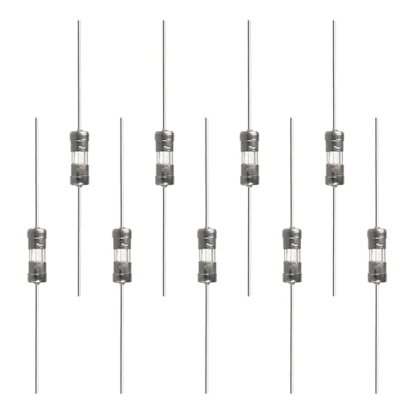 Fielect 20Pcs Fast Blow Fuse 250V 2.5A Axial Lead Glass Tube Fuses 3.6x10mm for Reliable Circuit Protection
