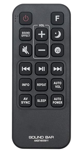 AULCMEET AKB74935611 Replacement Remote Control for LG Sound Bar Speaker Models SJ9 SJC8 SJ6B SJ8 SJ6 SPJ5-W