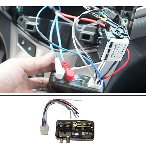 Acxico Acxico Car Stereo RCA Speaker Wire Line Converter High to Low Output Adapter for Enhanced Audio Performance - View 7 of 8