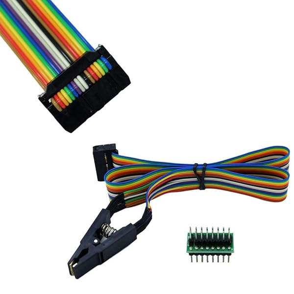 Acxico Acxico SOP16 IC Test Clip for 25 Series Chips SOIC16 Pin Clamp Compatible with SOP SOIC 16 and DIP8 Flash Testing - View 4 of 7