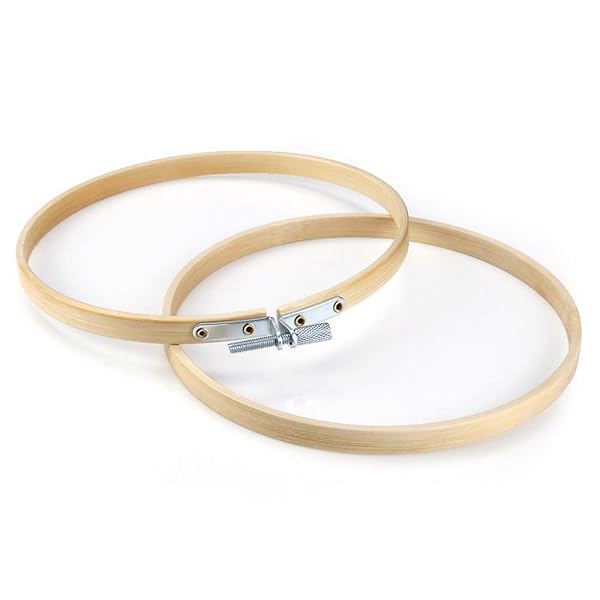 Caydo Caydo 12 Pack 5 Inch Embroidery Hoops for Cross Stitch Christmas Ornaments and Art Craft Sewing Projects - View 3 of 7