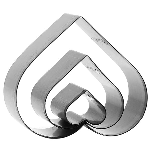 Hztyyier 3pcs Heart Shape Leather Die Cutter Set - DIY Hollow Punching Tool for Handmade Crafts - View 3 of 8