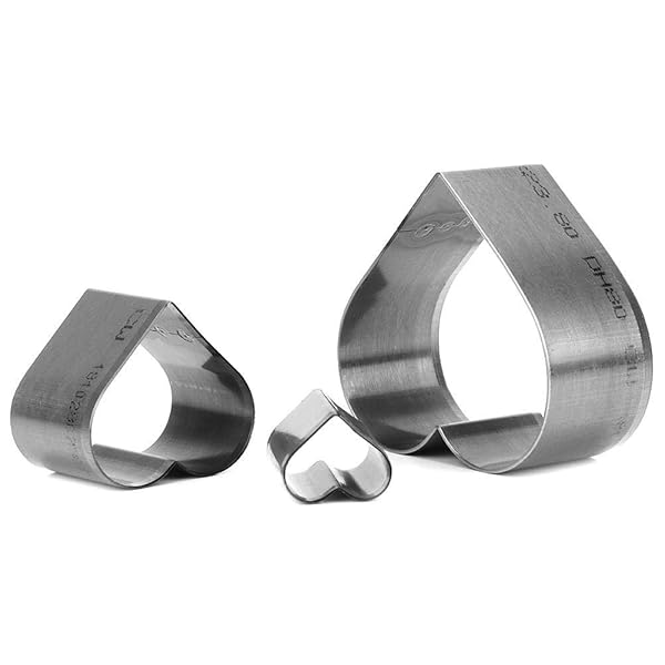 Hztyyier 3pcs Heart Shape Leather Die Cutter Set - DIY Hollow Punching Tool for Handmade Crafts - View 7 of 8