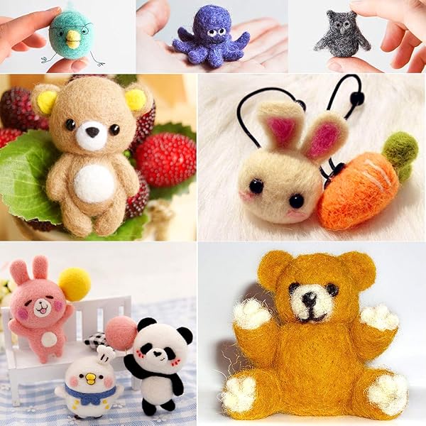 West Bay Ultimate 109-Piece Needle Felting Kit: 36 Colors Wool Roving & Complete Tools for DIY Animal Crafts & Home Decor - View 3 of 8