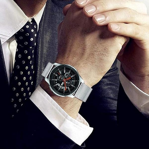 SPINYE SPINYE 22mm Stainless Steel Mesh Bands for Galaxy Watch 46mm & Gear S3 - Stylish Replacement Strap for Men & Women - View 5 of 8