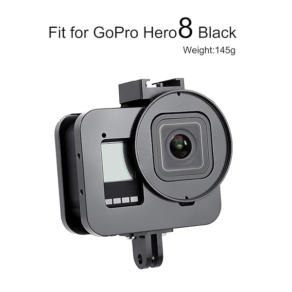 SOONSUN SOONSUN Aluminum Alloy GoPro Hero 8 Case: Multi-Function Frame with Lens Cap & UV Filter - View 3 of 10