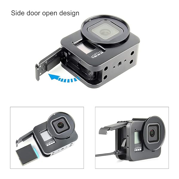 SOONSUN SOONSUN Aluminum Alloy GoPro Hero 8 Case: Multi-Function Frame with Lens Cap & UV Filter - View 4 of 10