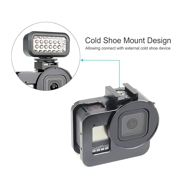 SOONSUN SOONSUN Aluminum Alloy GoPro Hero 8 Case: Multi-Function Frame with Lens Cap & UV Filter - View 5 of 10