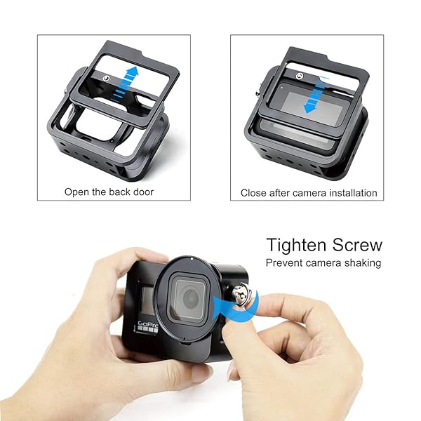 SOONSUN SOONSUN Aluminum Alloy GoPro Hero 8 Case: Multi-Function Frame with Lens Cap & UV Filter - View 7 of 10