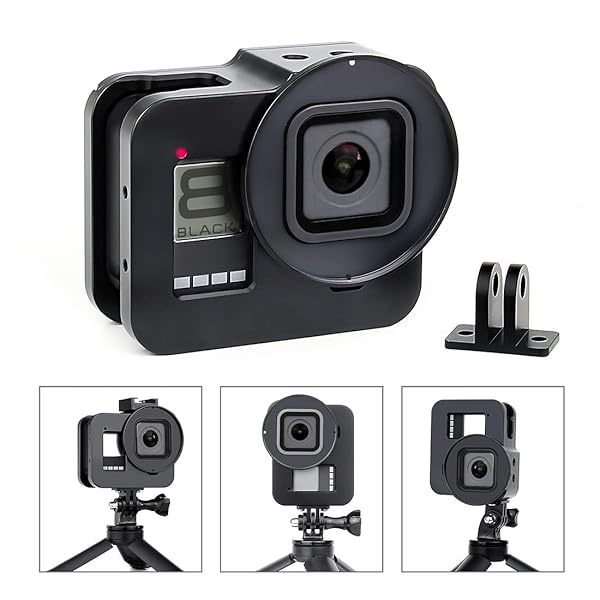 SOONSUN SOONSUN Aluminum Alloy GoPro Hero 8 Case: Multi-Function Frame with Lens Cap & UV Filter - View 2 of 10