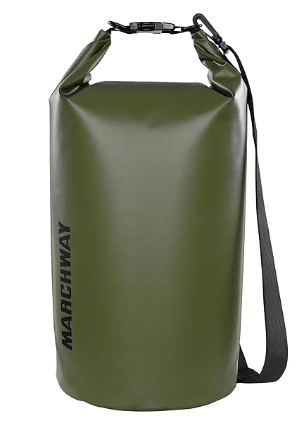 MARCHWAY Buy MARCHWAY 40L Floating Waterproof Dry Bag Backpack for Kayaking, Camping & Fishing - Keeps Gear Dry!