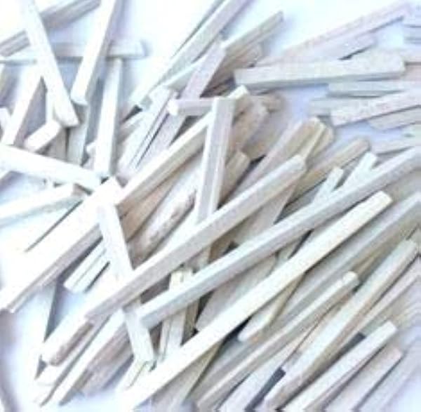 EARTH-NATURAL Earth Natural 50 Pcs White Slate Pencils Made from Natural Stone for Creative Projects