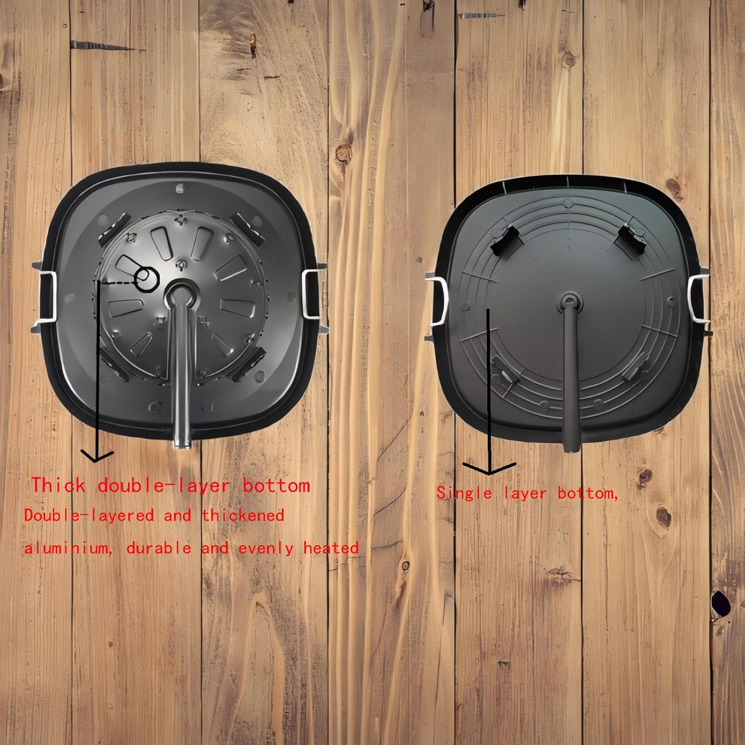 CHYIR Korean Style Square Grill Pan: Non-Stick Maifan Coated Smokeless BBQ Plate for Indoor & Outdoor Cooking - View 6 of 8