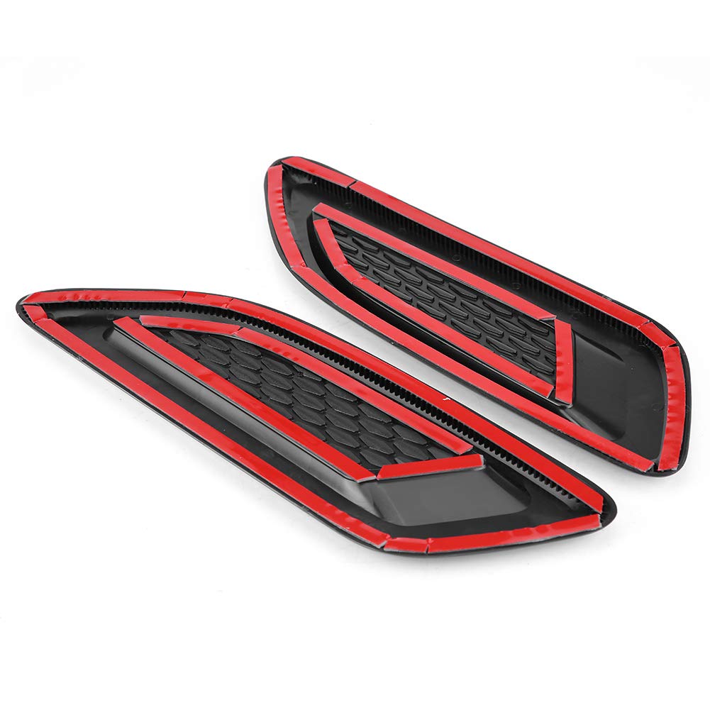 Qiilu Car Hood Vent Exterior Outlet Wing Trim Grille Side Scoop Cover for Evoque 2012-2018 Turbo Bonnet Vent Decor - View 7 of 9