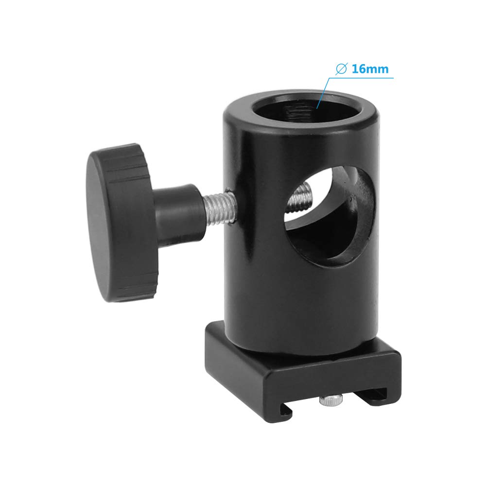 CAMVATE Light Stand Head with Cold Shoe Mount Adapter 2418 for Professional Photography and Videography - View 2 of 6