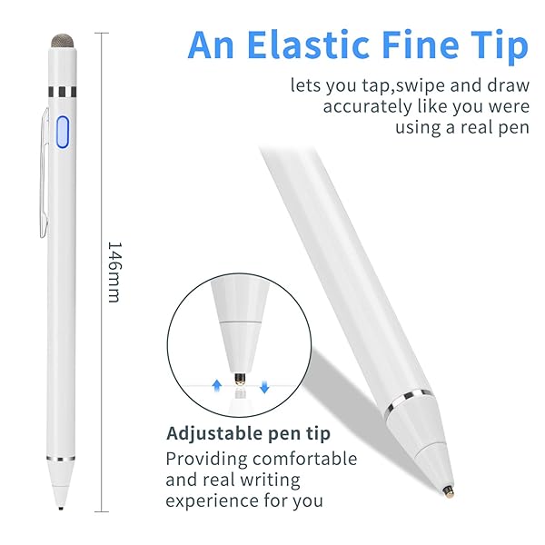 EVACH Stylus Pen for Lenovo Yoga EVACH Digital Pencil with 1.5mm Ultra Fine Tip White - View 5 of 7