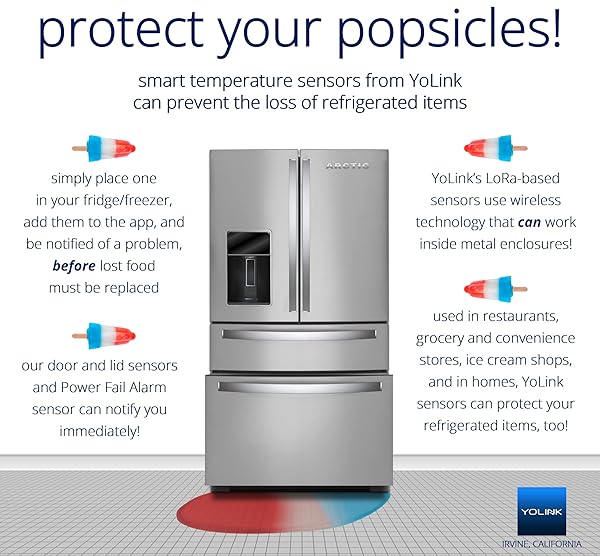 YoLink Smart Temperature Humidity Sensor for Alexa IFTTT Long Range Wireless Hygrometer Indoor Thermometer Humidity Monitor Requires YoLink Hub - View 4 of 9