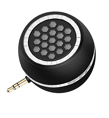 K-Tech Mini Portable 3W Speaker: Clear Bass, 3.5mm AUX for iPhone, iPad, Tablet & Smartphone - Plug & Play Convenience