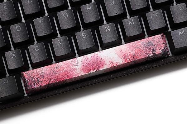 Benemate Benemate Spacebar Keycap 5-Side Dye-subbed PBT Cherry Profile 6.25U for Gaming Mechanical Keyboard Romantic Spring Design - View 2 of 3