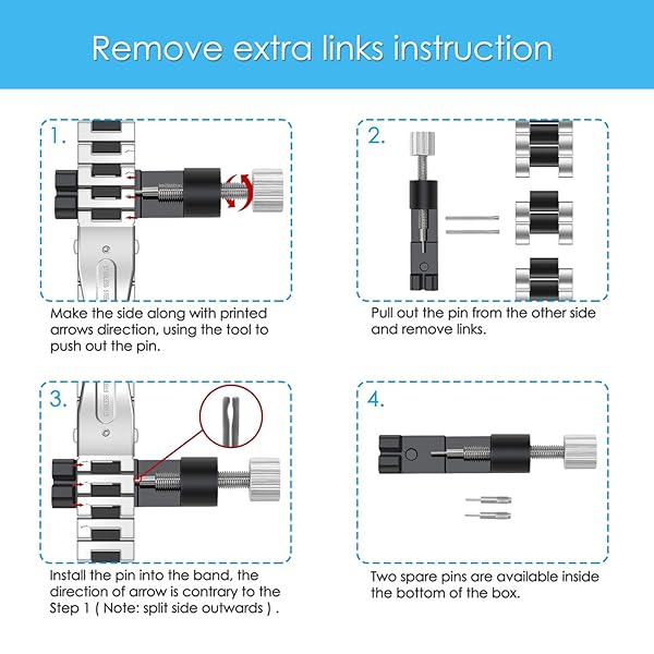 FINTIE Fintie Galaxy Watch Active 40mm Bands Solid Stainless Steel Strap Rose Gold Silver for Galaxy Watch Active 2 40mm 44mm Smartwatch - View 8 of 8