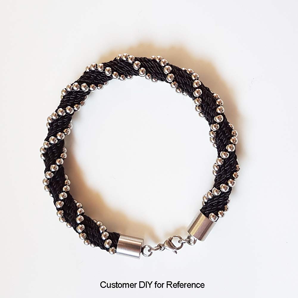 MegaPet 1000pcs 8mm Metal Spacer Beads 304 Stainless Steel Smooth Round Beads for DIY Jewelry Making and Crafting - View 5 of 7