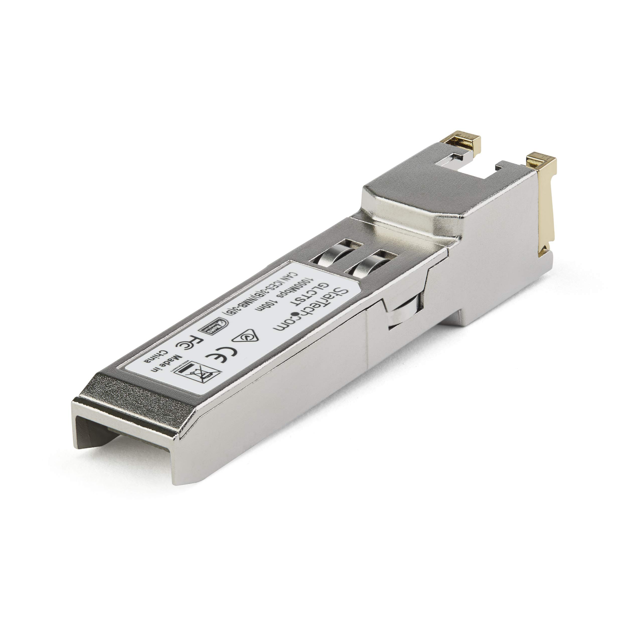 StarTech.com StarTech Juniper SFP-1GE-FE-E-T Compatible SFP Module 1000BASE-T RJ45 Cat6 Cat5e 1GE Gigabit Ethernet 100m SFP1GEFEETST - View 2 of 4