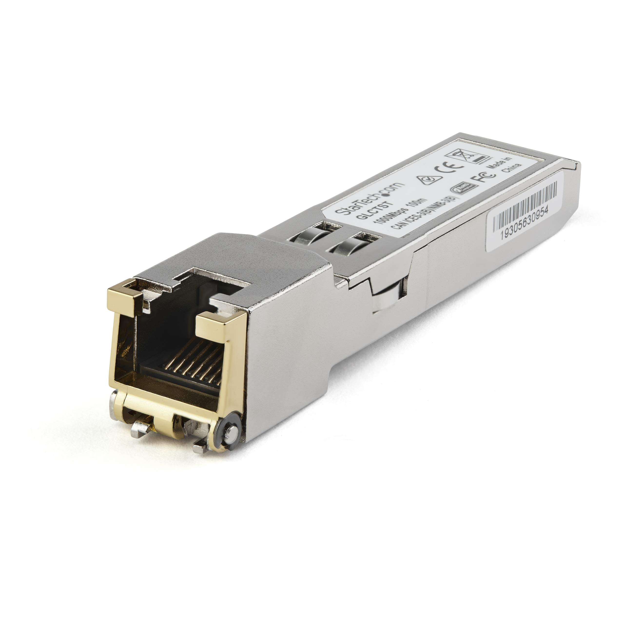 StarTech Juniper SFP-1GE-FE-E-T Compatible SFP Module 1000BASE-T RJ45 Cat6 Cat5e 1GE Gigabit Ethernet 100m SFP1GEFEETST