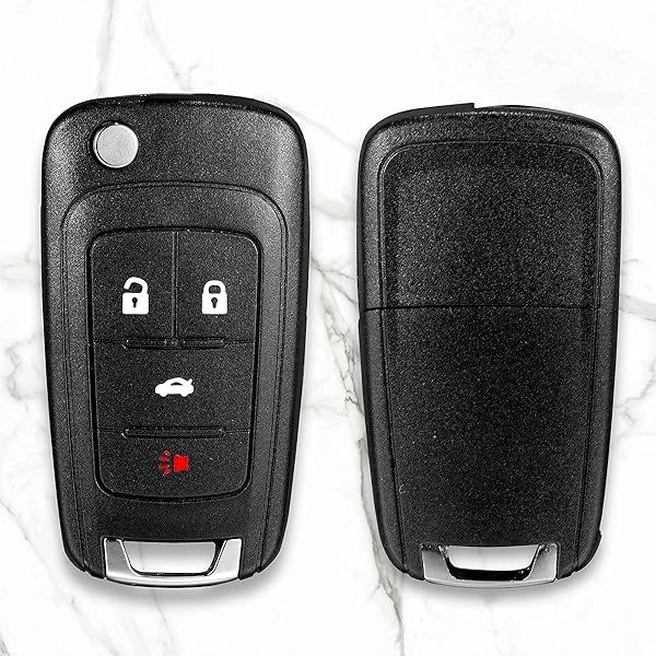 VOFONO VOFONO Keyless Entry Remote Flip Car Key Fob for 2010-2017 Chevy Camaro Cruze Equinox Impala Malibu Sonic GMC Terrain Buick Encore Replacement - View 6 of 7