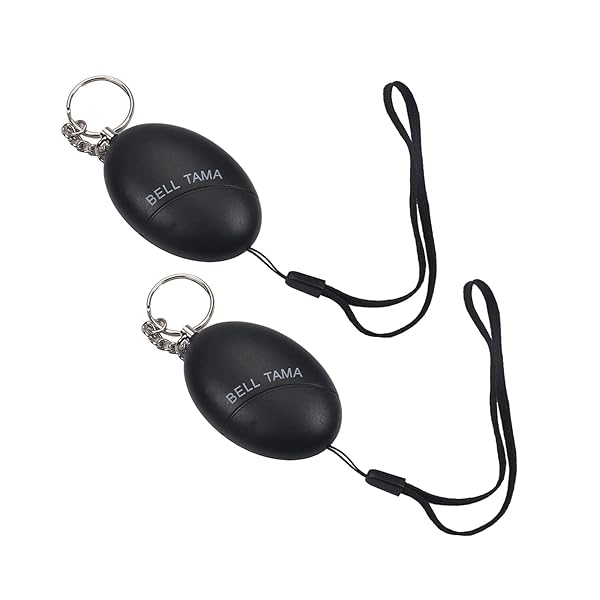 Othmro 2 Pack 120DB Personal Alarm Emergency Safety Device for Women Men Children Elderly Black