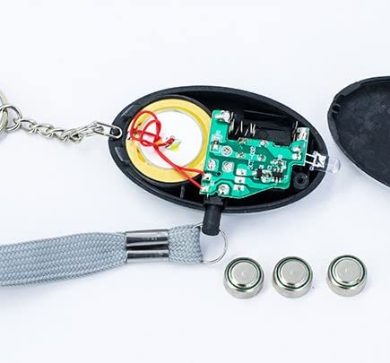 Othmro Othmro Safe Sound Personal Alarm 3 Pack 120DB Keychain Emergency Safety Alarm with LED Lights for Women Men Children Elderly White - View 8 of 8