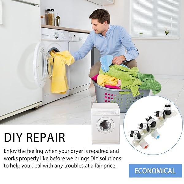 BTNTVEN AJU75152601 AJU73213301 Water Inlet Valve Replacement for LG Kenmore Washer Compatible with 5221EA1008F TAW35618287 AP5668417 - View 8 of 8