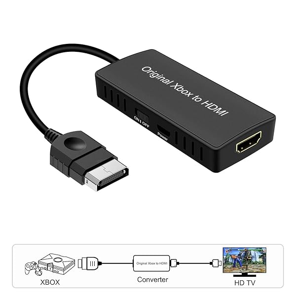 ZUZONG HD Link Cable for Original Xbox: HDMI Converter for 480i/720p with 100% Improved Picture Quality - View 3 of 7