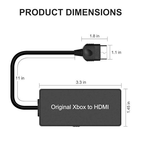 ZUZONG HD Link Cable for Original Xbox: HDMI Converter for 480i/720p with 100% Improved Picture Quality - View 5 of 7