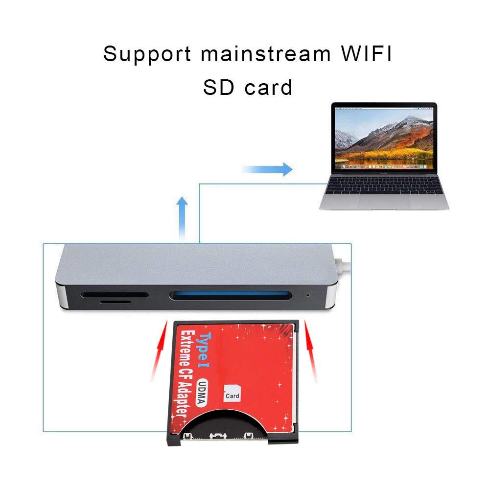 ASHATA High Speed Camera CF Card Adapter Memory Card to Compact Flash Card Reader for Fast Data Transfer - View 4 of 7