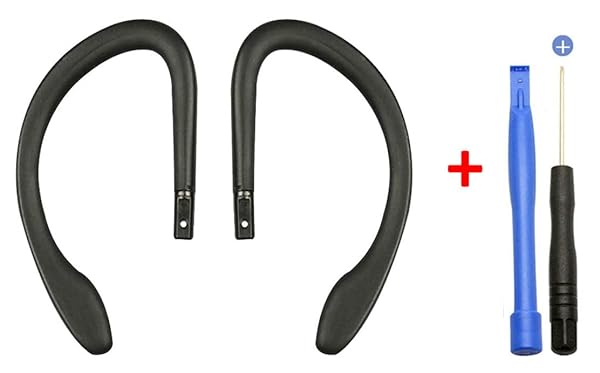 WirelessFinest PowerBeats 3 Silicone Replacement Ear Hook Loop Clip Repair Parts Left Right Fit Wireless Headset Headphone Tool Glue Black - View 3 of 4