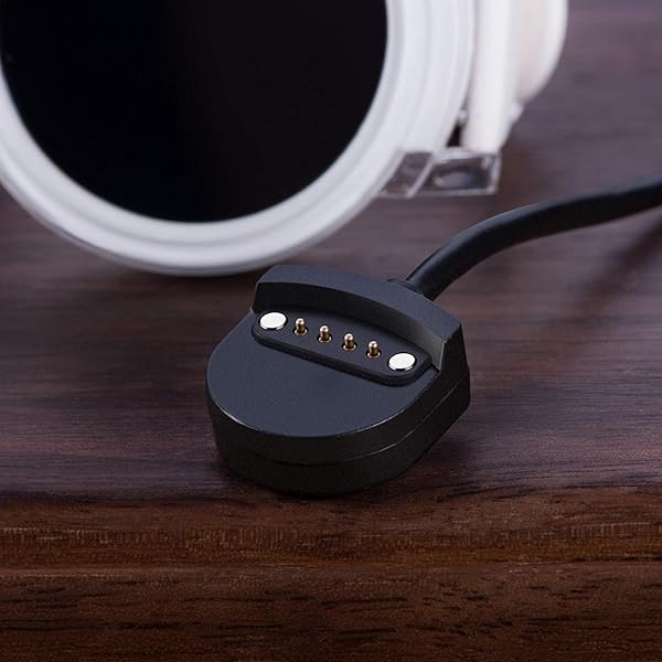 Turnwin Turnwin Charger for Ticwatch S E Replacement 3.3ft USB Cable Charging Dock Black - View 3 of 6