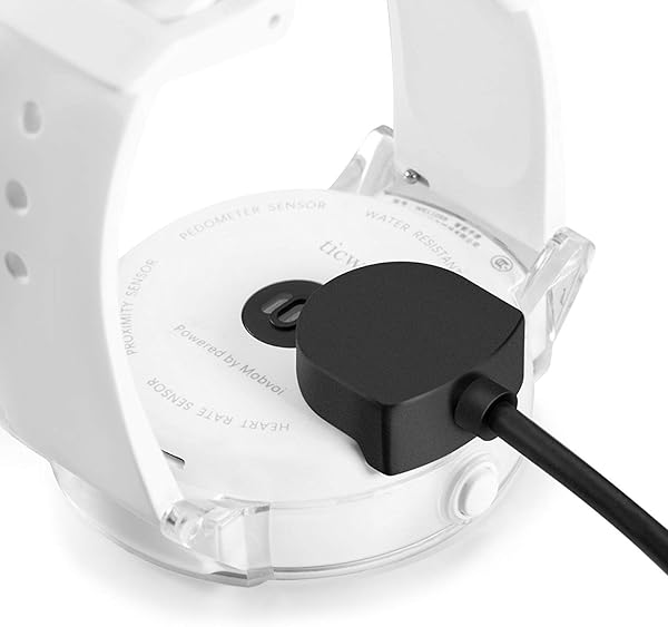 Turnwin Turnwin Charger for Ticwatch S E Replacement 3.3ft USB Cable Charging Dock Black - View 6 of 6