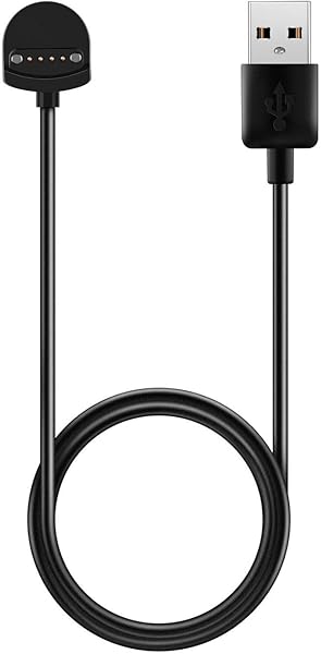 Turnwin Turnwin Charger for Ticwatch S E Replacement 3.3ft USB Cable Charging Dock Black