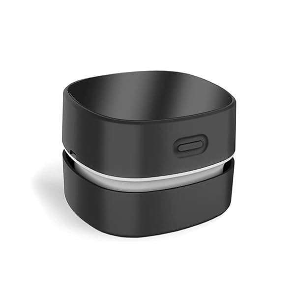 ODISTAR ODISTAR Desktop Vacuum Cleaner,Mini Table dust Sweeper Energy Saving,High Endurance up to 400 mins,Cordless&amp;360º Rotatable Design for Cleaning Hairs,Crumbs,Computer Keyboard (Black Charging)