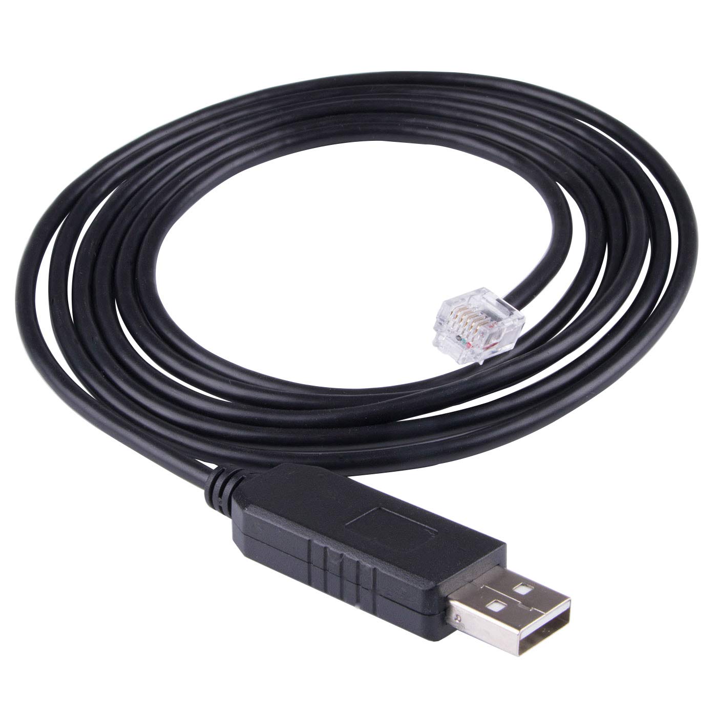 Suamdoen Suamdoen FT231XS USB RS232 to RJ11 Cable for Keyence PLC to PC Communication Fast Data Transfer