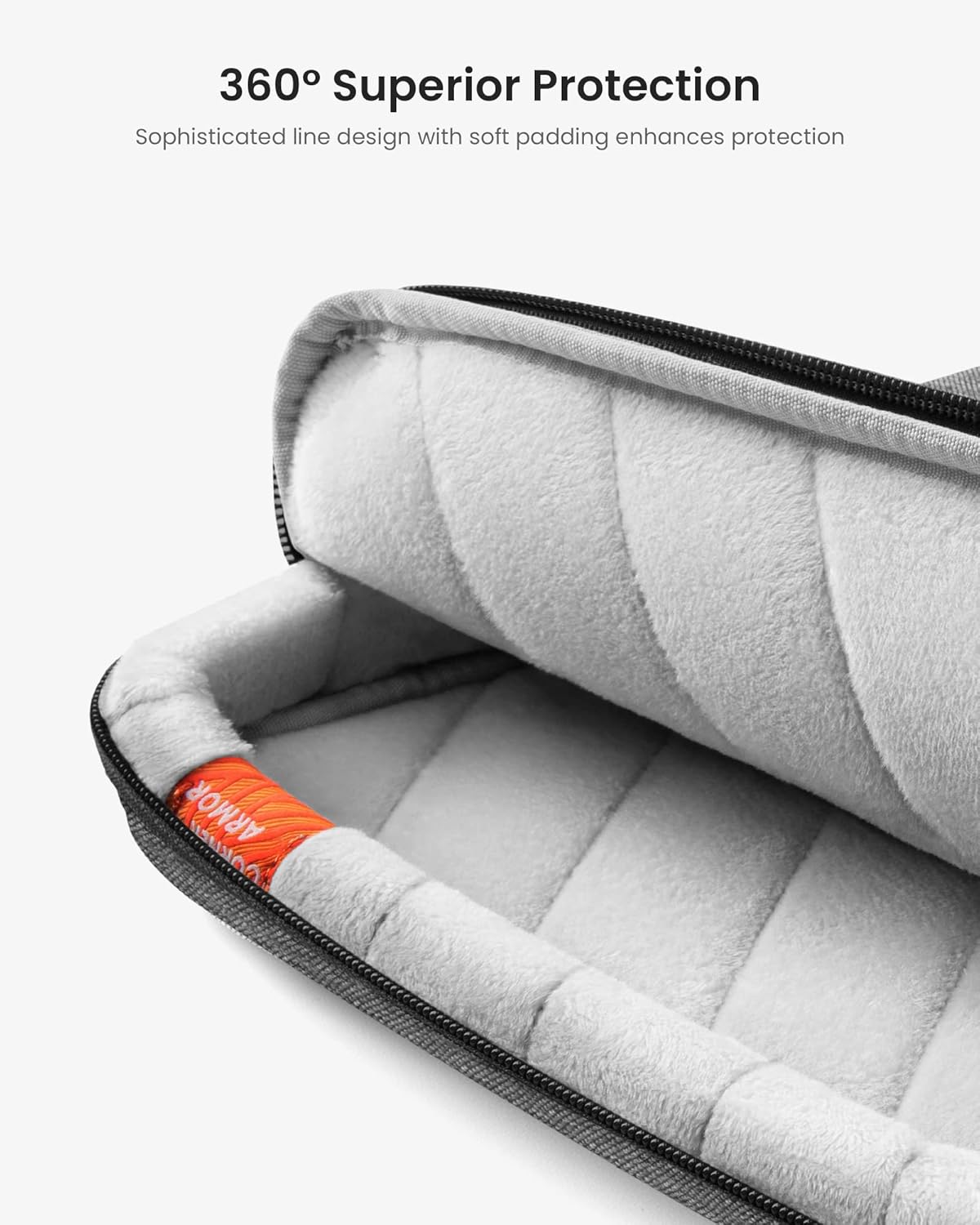 tomtoc Tomtoc 360 Protective Laptop Shoulder Bag for 16 inch MacBook Pro and Dell XPS 15 Water Resistant Sleeve for Razer Blade 16 Surface Book 3 - View 4 of 8