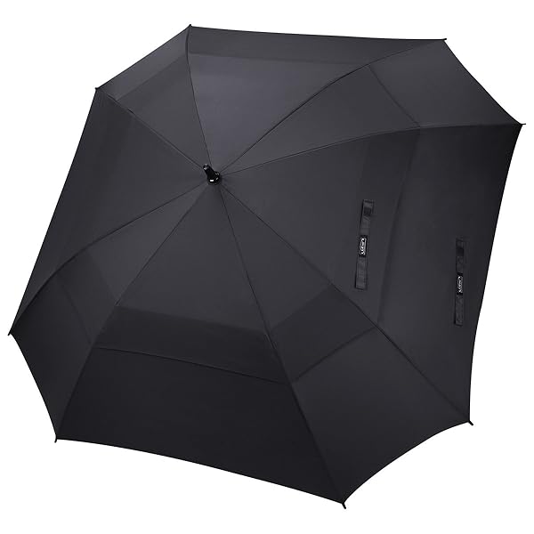 G4Free Extra Large Golf Umbrella 68 Inch Windproof Auto Open Double Canopy Oversized Stick Umbrella for Ultimate Protection