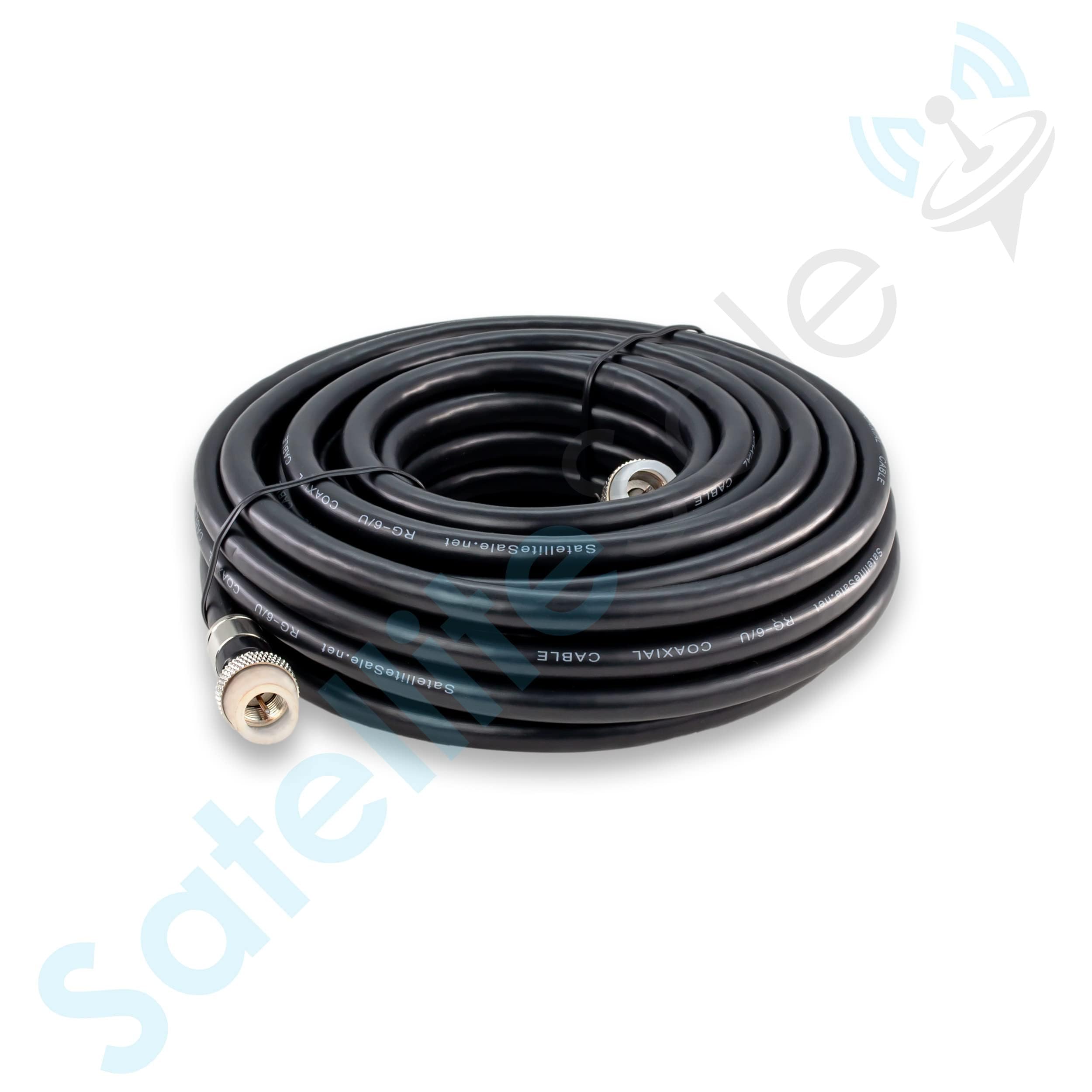 SatelliteSale Buy 25ft SatelliteSale RG-6/U Coaxial Cable - Waterproof F-Type Connectors for Indoor/Outdoor Use - View 4 of 7